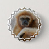 Trauriges Gibbon-Button Button (Vorderseite)