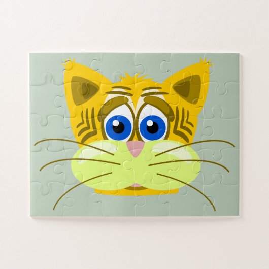 trauriges Kätzchenpuzzle Puzzle (Horizontal)