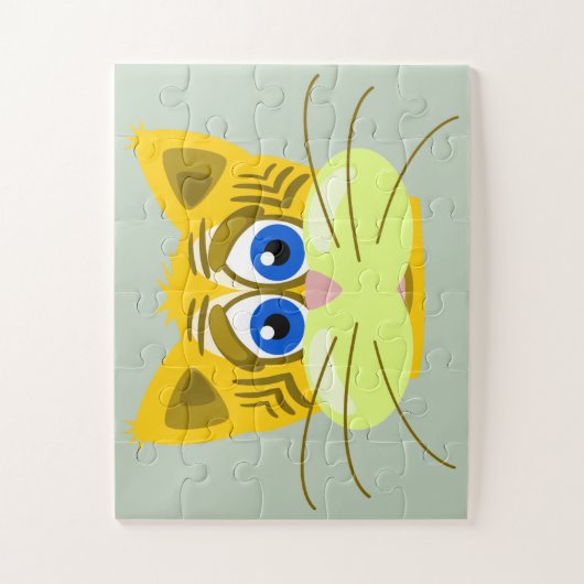 trauriges Kätzchenpuzzle Puzzle (Vertikal)