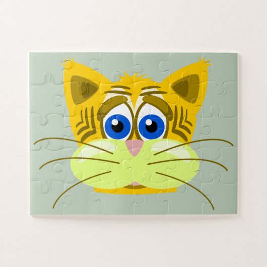 trauriges Kätzchenpuzzle Puzzle (Horizontal)
