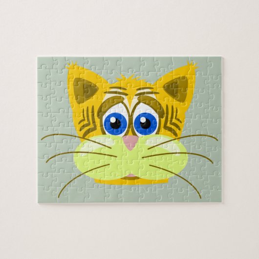 trauriges Kätzchenpuzzle Puzzle (Horizontal)