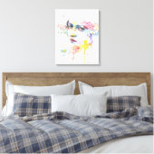 trauriges Mädchen - Gemälde Leinwanddruck (Insitu (Schlafzimmer))
