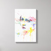 trauriges Mädchen - Gemälde Leinwanddruck (Vorderseite)