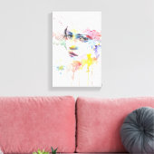 trauriges Mädchen - Gemälde Leinwanddruck (Insitu (Wohnzimmer))