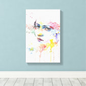 trauriges Mädchen - Gemälde Leinwanddruck (Insitu (Holzboden))