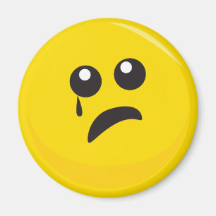 Trauriges Niedliches Gesicht Magnet