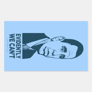 Trauriges Obama-Aufkleber-Set Rechteckiger Aufkleber