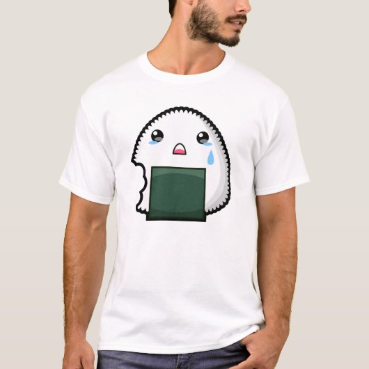 Trauriges Onigiri T-Shirt (Vorderseite)
