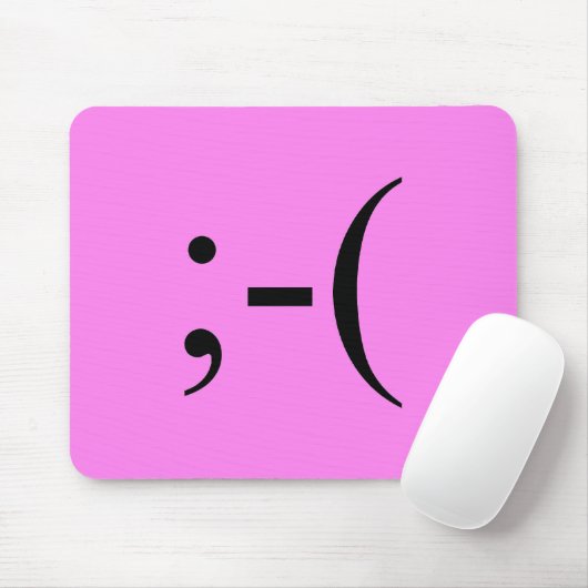 Trauriges Pink Emoji durch Janz Mousepad (Mit Mouse)