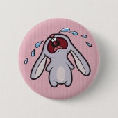 Trauriges Rabbit| Bawolle Button (Vorderseite)