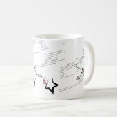 Trauriges rosa Lillte Häschen Kaffeetasse (VorderseiteRechts)