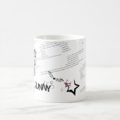Trauriges rosa Lillte Häschen Kaffeetasse (Mittel)