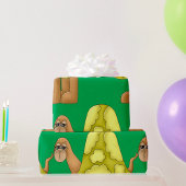 Trauriges Schildkrötenwackelpapier Geschenkpapier