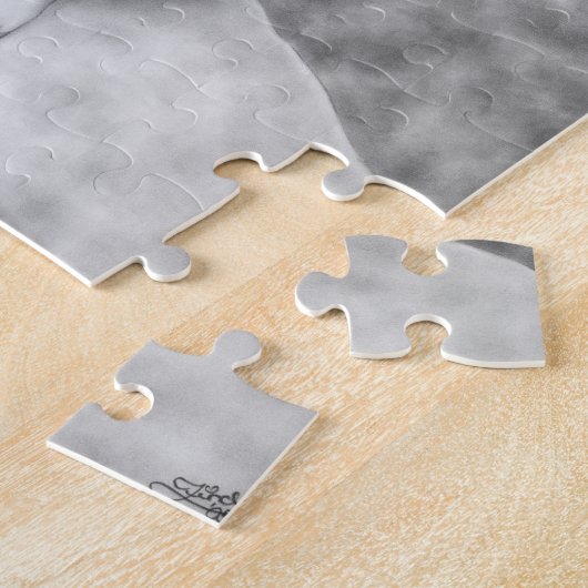 Trauriges Schmetterlings-Mädchen-Puzzlespiel Puzzle (Seite)