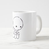 Trauriges Stimmung-Ästhetik-Kaffeetasse Jumbo-Tasse (Vorderseite Rechts)