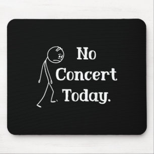 Trauriges Stockfigur-Musikkonzert-Liebhaber-T-Shir Mousepad
