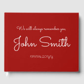 Trauriges und Schlichtes Gästebuch (Vorderseite)