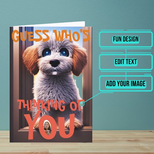 Trauriges Welpendenken Karte