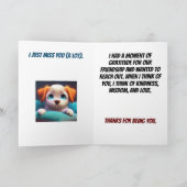 Trauriges Welpendenken Karte (Innenseite)