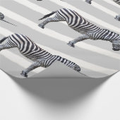 Trauriges Zebra-Einhorn-Packpapier Geschenkpapier (Ecke)