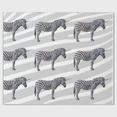 Trauriges Zebra-Einhorn-Packpapier Geschenkpapier (Flach)