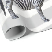 Trauriges Zebra-Einhorn-Packpapier Geschenkpapier (Rolleneckpunkt)