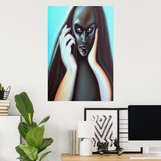 Traurigkeit | AI Art Poster (Heimbüro)