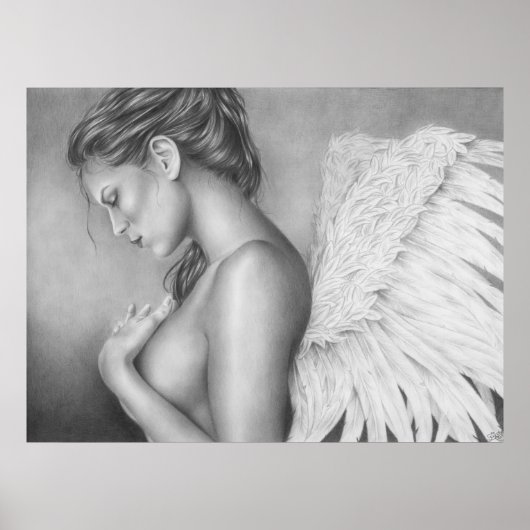 Traurigkeit eines Engelposters Poster (Vorne)