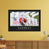 Traurigkeit: inspirierendes Zitat Leinwanddruck (Insitu (Wohnzimmer))