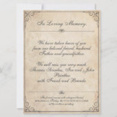 Traurigkeit kann nicht gesehen werden - Beerdigung (Rückseite)