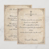 Traurigkeit kann nicht gesehen werden - Beerdigung (Vorne/Hinten)