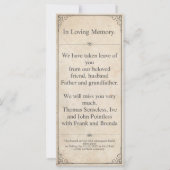 Traurigkeit kann nicht gesehen werden - Beerdigung (Rückseite)