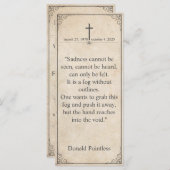 Traurigkeit kann nicht gesehen werden - Beerdigung (Vorne/Hinten)