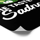 Traurigkeitsgeschmack grafisch poster (Ecke)