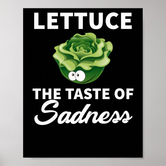Traurigkeitsgeschmack grafisch poster (Vorne)
