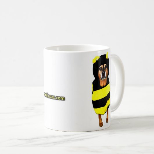 Traurigste Bienenkaffee-Tasse (ohne Hintergrund) Kaffeetasse (VorderseiteRechts)
