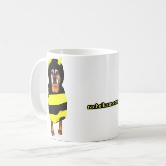 Traurigste Bienenkaffee-Tasse (ohne Hintergrund) Kaffeetasse (Vorderseite Links)