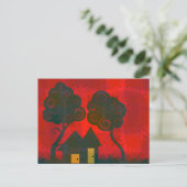 Trautes Heim Patchwork-Postkarte Postkarte (Stehend Vorderseite)