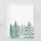 Trautes Heim Winter Einzugsfeier  Einladung (Rückseite)