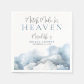 Trauung im Himmel Brautparty Serviette (Vorderseite)