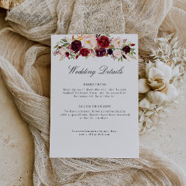 Trauung in Bordeaux und Rosa Begleitkarte