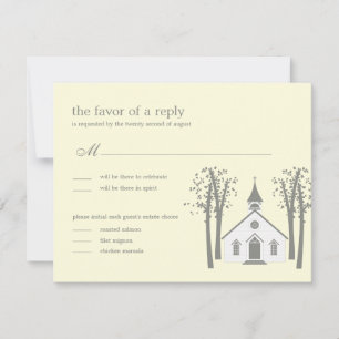 Trauung RSVP-Karte / Antwortkarte der Whimsical Ch RSVP Karte