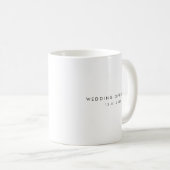 Trauungsbeamter Benutzerdefiniertes Datum in moder Kaffeetasse (VorderseiteRechts)