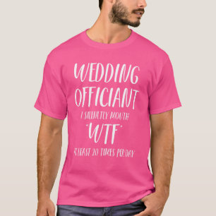 Trauungsbeamter Tag Internet ordinierter Pfarrer 5 T-Shirt