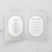Trauungsprogramm mit Schleierkraut Gypsophila Programm (Innenseite)