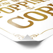 Trauungszeichen für Alkohol, Kork für Pop, Mohnfra Fotodruck (Ecke)