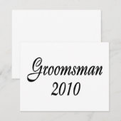 Trauzeuge 2010 einladung (Vorne/Hinten)