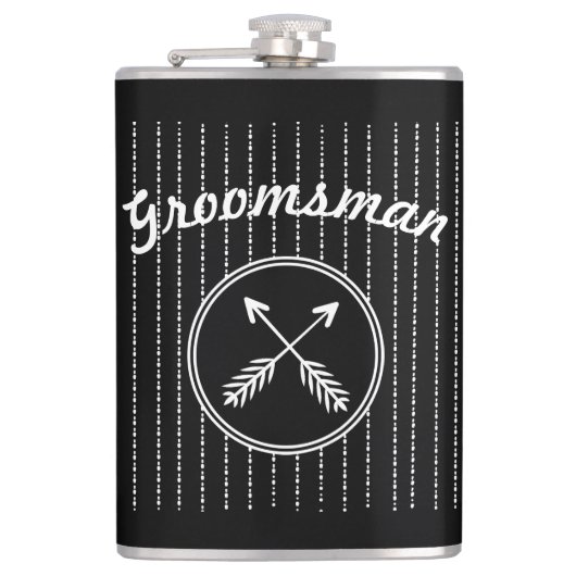 Trauzeuge Alle benutzerdefinierten Farbflaschen üb Flachmann (Vorderseite)