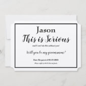 Trauzeuge-Anforderung Dies ist die Option "Serienn Einladung (Vorderseite)