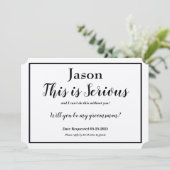 Trauzeuge-Anforderung Dies ist die Option "Serienn Einladung (Stehend Vorderseite)